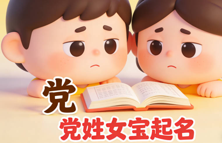 給黨姓女寶起個好名字可真是件頭疼事——既要寓意吉祥,又要好聽好寫