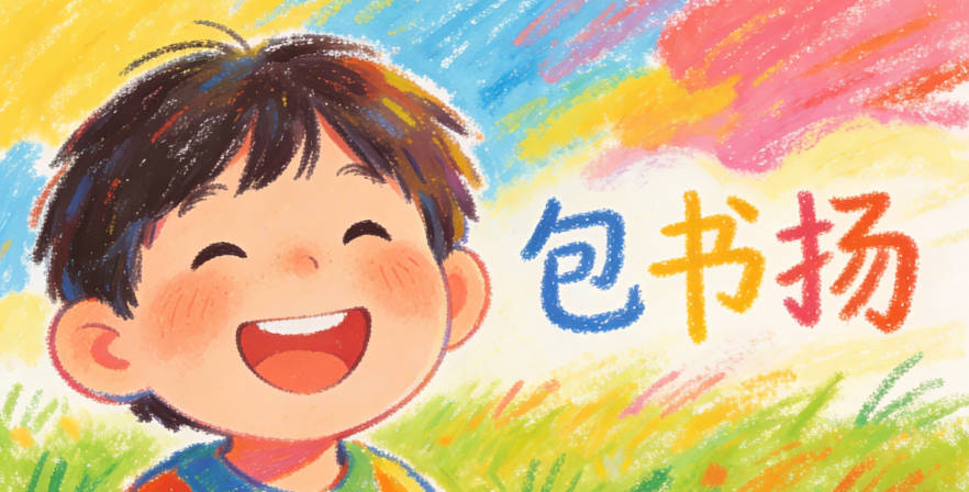 包書(shū)揚(yáng),總筆畫15畫孩子輕松就能寫出來(lái),而且寓意也很好