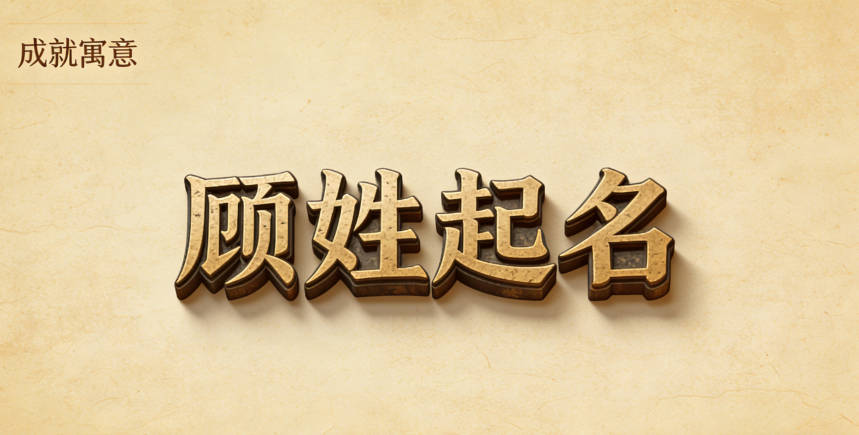 顧姓男寶寶起名寓意未來有成就